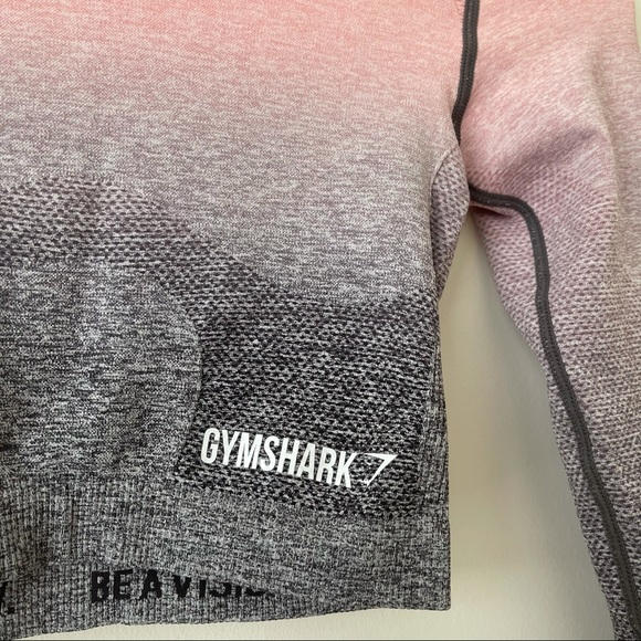 COPY - GYMSHARK Ombre Seamless Long Sleeved Crop … - Picture 7 of 8